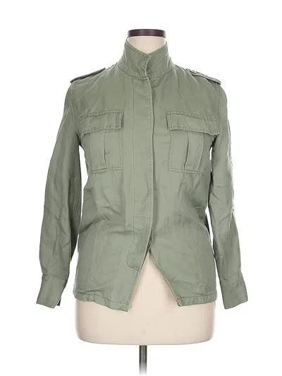 Pre-owned Rails Long Sleeve Blouse In Green