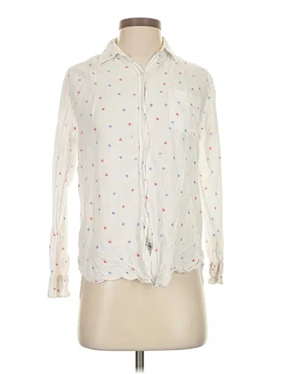 Pre-owned Rails Long Sleeve Blouse In Ivory