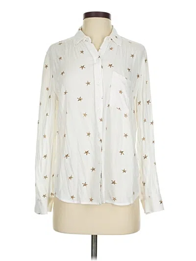 Pre-owned Rails Long Sleeve Blouse In Ivory