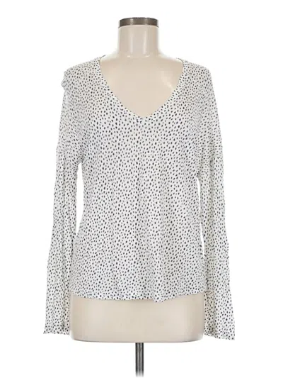 Pre-owned Rails Long Sleeve Blouse In Ivory