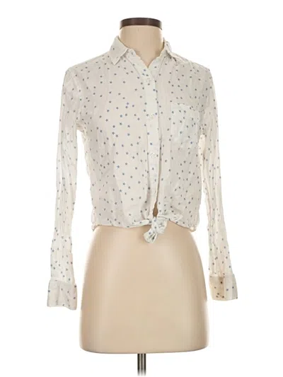 Pre-owned Rails Long Sleeve Blouse In Ivory