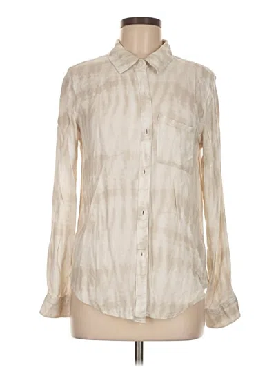 Pre-owned Rails Long Sleeve Blouse In Ivory