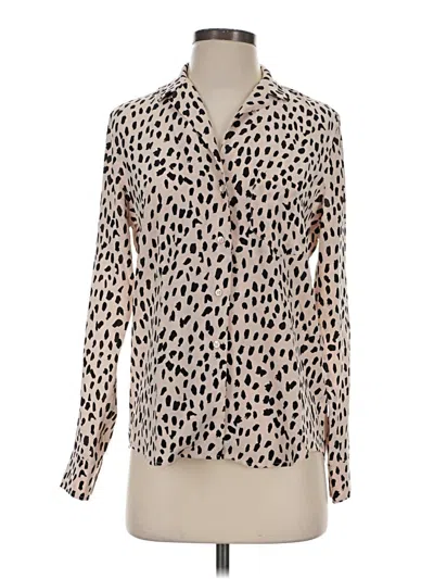 Pre-owned Rails Long Sleeve Blouse In Ivory