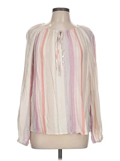 Pre-owned Rails Long Sleeve Blouse In Ivory