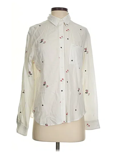 Pre-owned Rails Long Sleeve Blouse In Ivory