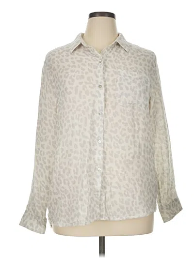 Pre-owned Rails Long Sleeve Blouse In Ivory