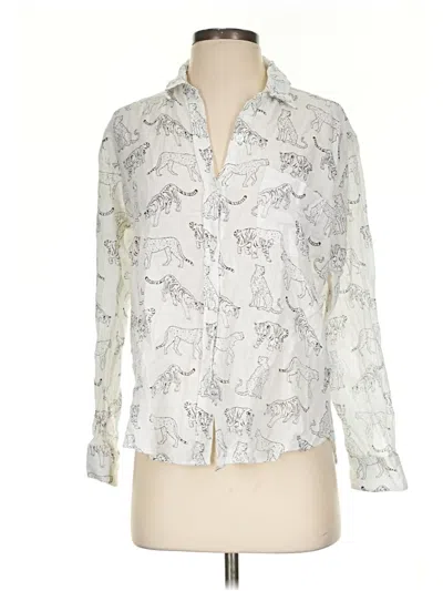 Pre-owned Rails Long Sleeve Blouse In Ivory