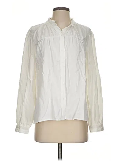 Pre-owned Rails Long Sleeve Blouse In Ivory