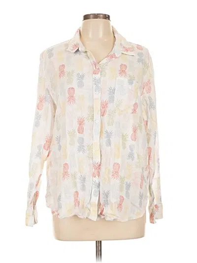 Pre-owned Rails Long Sleeve Blouse In Ivory