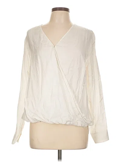 Pre-owned Rails Long Sleeve Blouse In Ivory