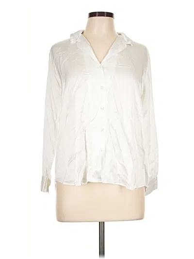 Pre-owned Rails Long Sleeve Blouse In Ivory