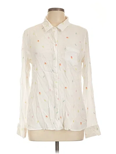 Pre-owned Rails Long Sleeve Blouse In Ivory