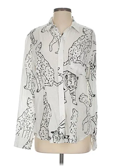 Pre-owned Rails Long Sleeve Blouse In Ivory
