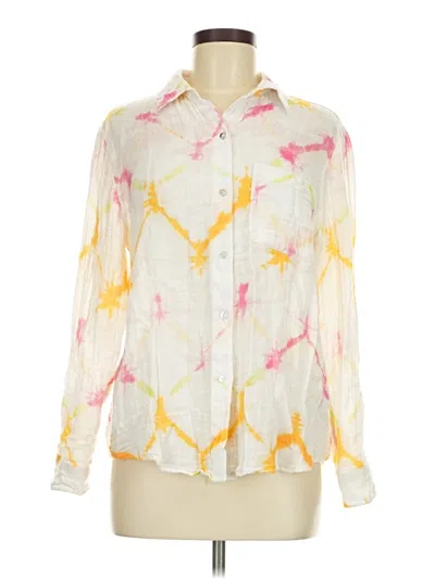 Pre-owned Rails Long Sleeve Blouse In Ivory