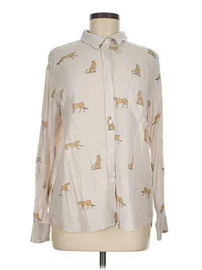 Pre-owned Rails Long Sleeve Blouse In Ivory