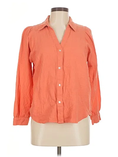 Pre-owned Rails Long Sleeve Blouse In Orange