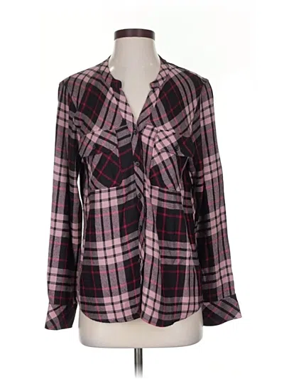 Pre-owned Rails Long Sleeve Blouse In Pink