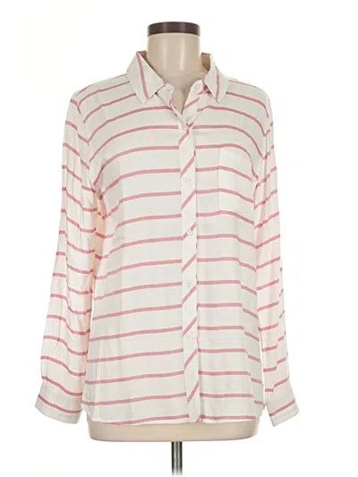 Pre-owned Rails Long Sleeve Blouse In Pink