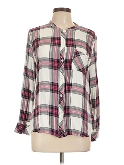 Pre-owned Rails Long Sleeve Blouse In Pink