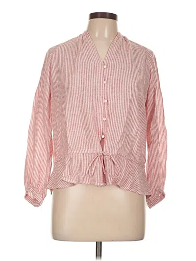 Pre-owned Rails Long Sleeve Blouse In Pink