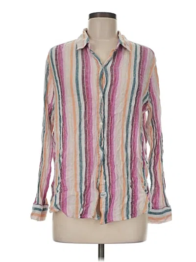 Pre-owned Rails Long Sleeve Blouse In Pink