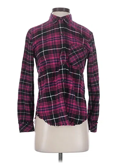 Pre-owned Rails Long Sleeve Blouse In Pink