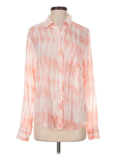 Pre-owned Rails Long Sleeve Blouse In Pink