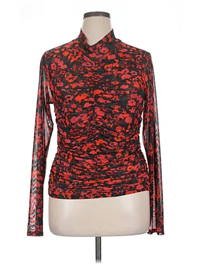 Pre-owned Rails Long Sleeve Blouse In Red
