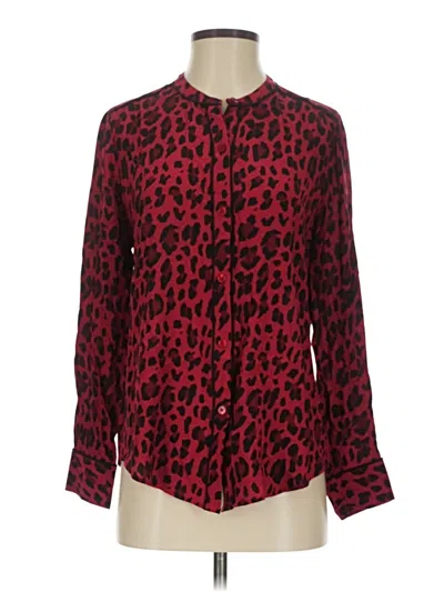 Pre-owned Rails Long Sleeve Blouse In Red