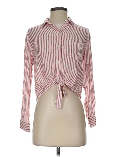 Pre-owned Rails Long Sleeve Blouse In Red