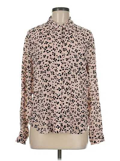 Pre-owned Rails Long Sleeve Blouse In Tan
