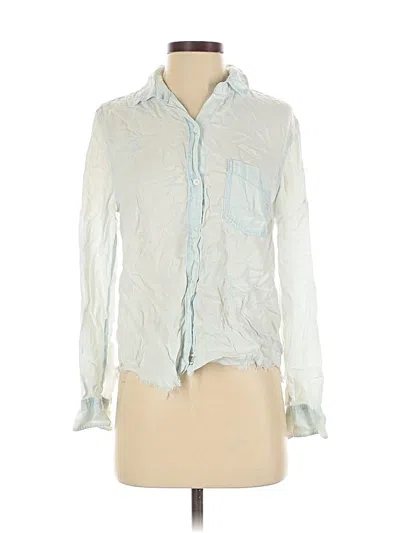Pre-owned Rails Long Sleeve Blouse In White