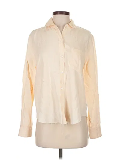 Pre-owned Rails Long Sleeve Blouse In White
