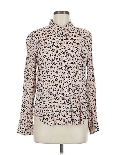 Pre-owned Rails Long Sleeve Blouse In White