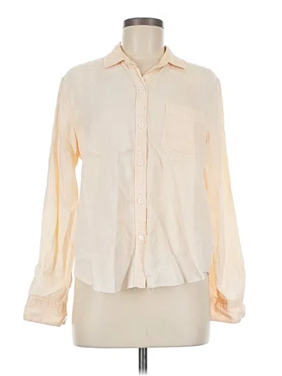 Pre-owned Rails Long Sleeve Blouse In White