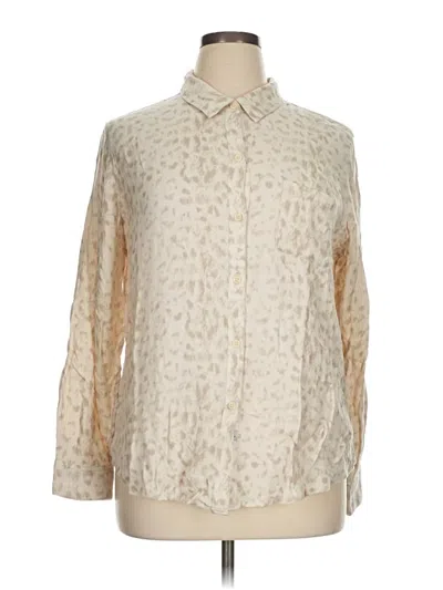 Pre-owned Rails Long Sleeve Blouse In White