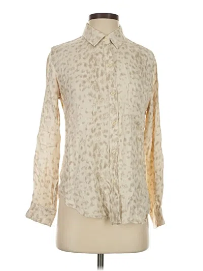 Pre-owned Rails Long Sleeve Blouse In White