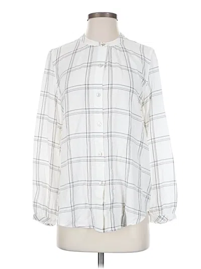 Pre-owned Rails Long Sleeve Blouse In White