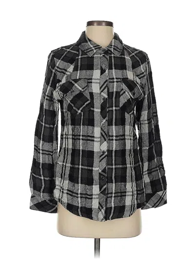 Pre-owned Rails Long Sleeve Button Down Shirt In Black