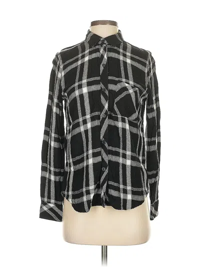 Pre-owned Rails Long Sleeve Button Down Shirt In Black