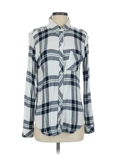 Pre-owned Rails Long Sleeve Button Down Shirt In Black