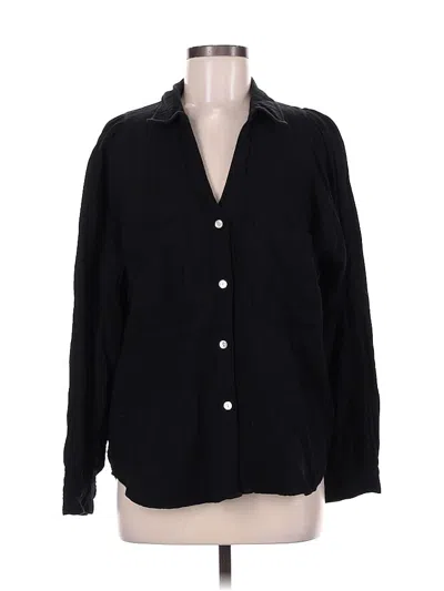 Pre-owned Rails Long Sleeve Button Down Shirt In Black
