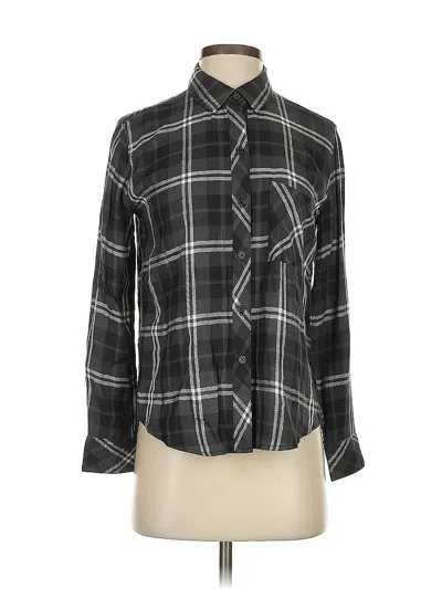 Pre-owned Rails Long Sleeve Button Down Shirt In Black