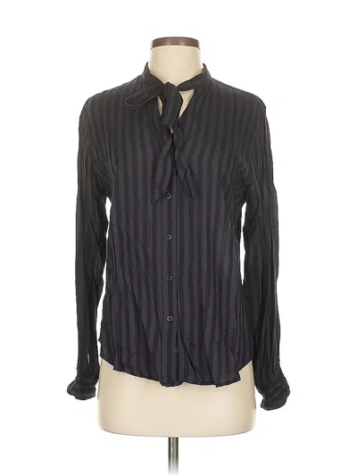 Pre-owned Rails Long Sleeve Button Down Shirt In Black