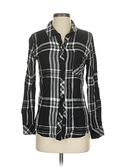 Pre-owned Rails Long Sleeve Button Down Shirt In Black