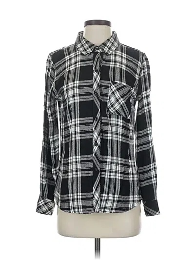Pre-owned Rails Long Sleeve Button Down Shirt In Black