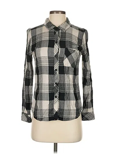 Pre-owned Rails Long Sleeve Button Down Shirt In Black