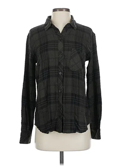 Pre-owned Rails Long Sleeve Button Down Shirt In Black