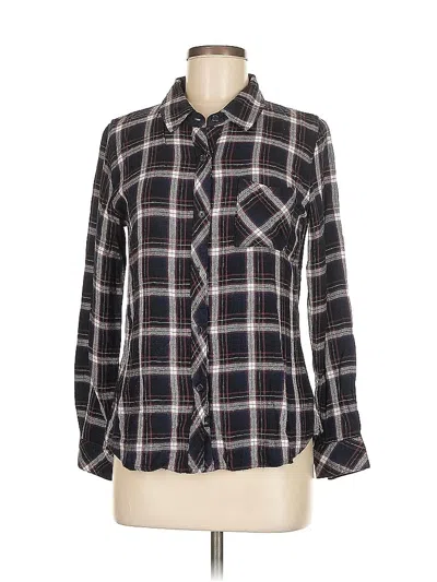 Pre-owned Rails Long Sleeve Button Down Shirt In Black