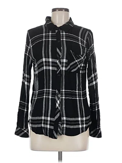 Pre-owned Rails Long Sleeve Button Down Shirt In Black